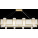 Crownstone 16 Light 52 inch Gold Pendant Ceiling Light in White Textured Linen