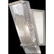 Crownstone Wall Sconce Wall Light in Silver, White Textured Linen