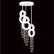 Capri 6 Light 18 inch White Pendant Ceiling Light