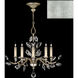 Crystal Laurel 5 Light 32 inch Silver Leaf Chandelier Ceiling Light