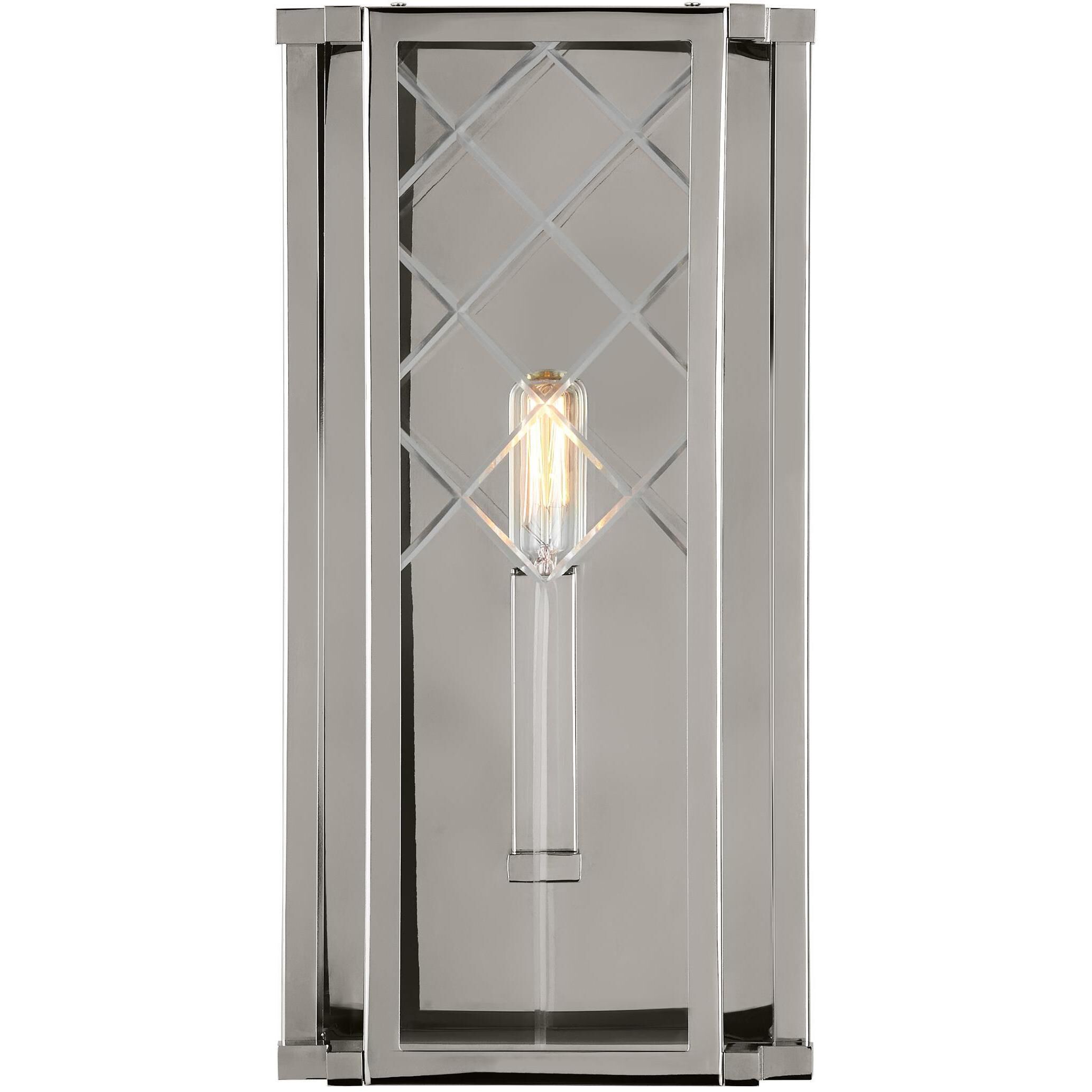 AH by Alexa Hampton Erro 1 Light Polished Nickel ADA Indoor Wall Lantern Sconce Wall Light