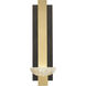 Delphi LED 6 inch Black Sconce Wall Light