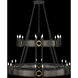 Mirage 24 Light 50 inch Black Chandelier Ceiling Light
