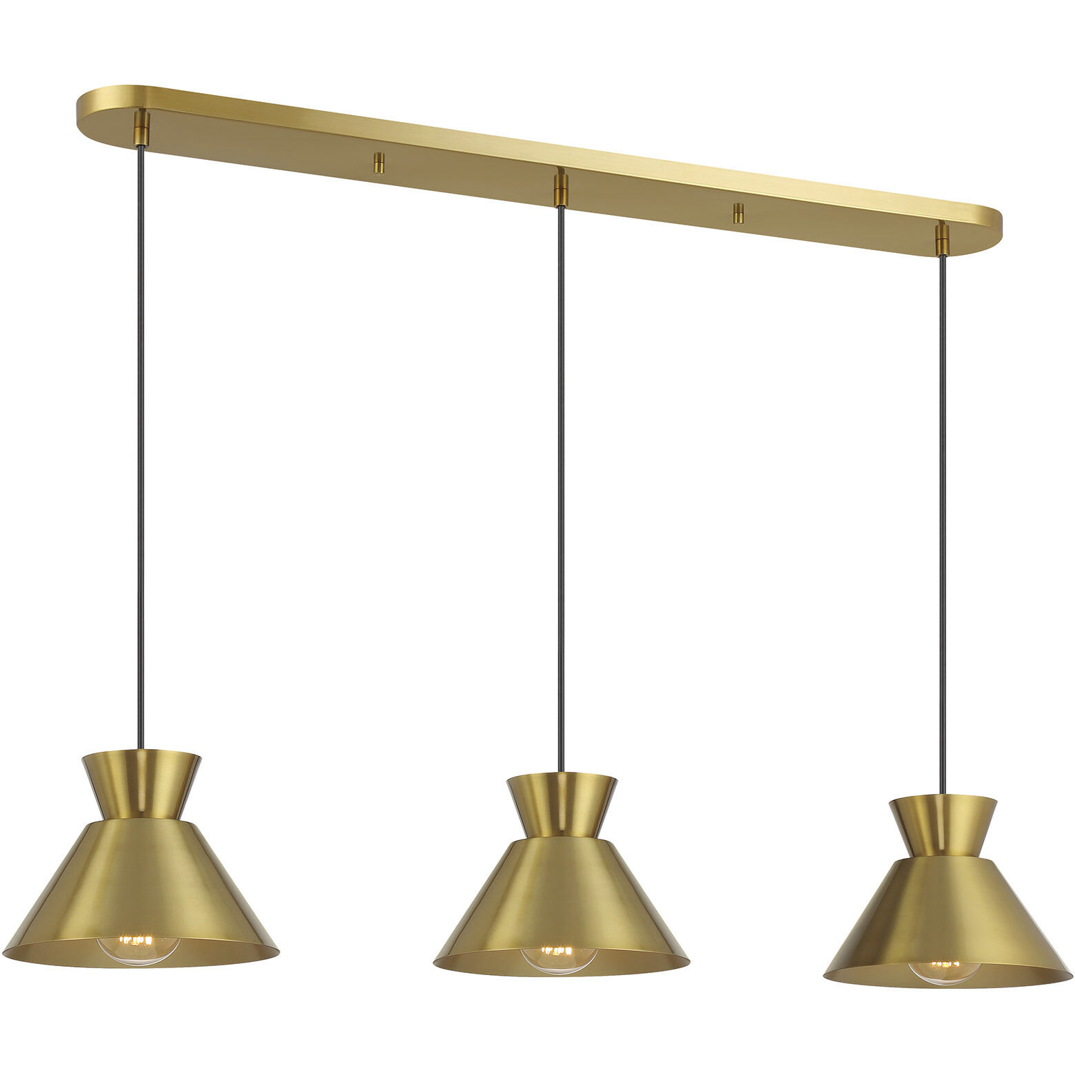 Mid-Century Modern 3 Light 9.00 inch Island Light