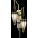 Mirage 2 Light 17.25 inch Gold Sconce Wall Light