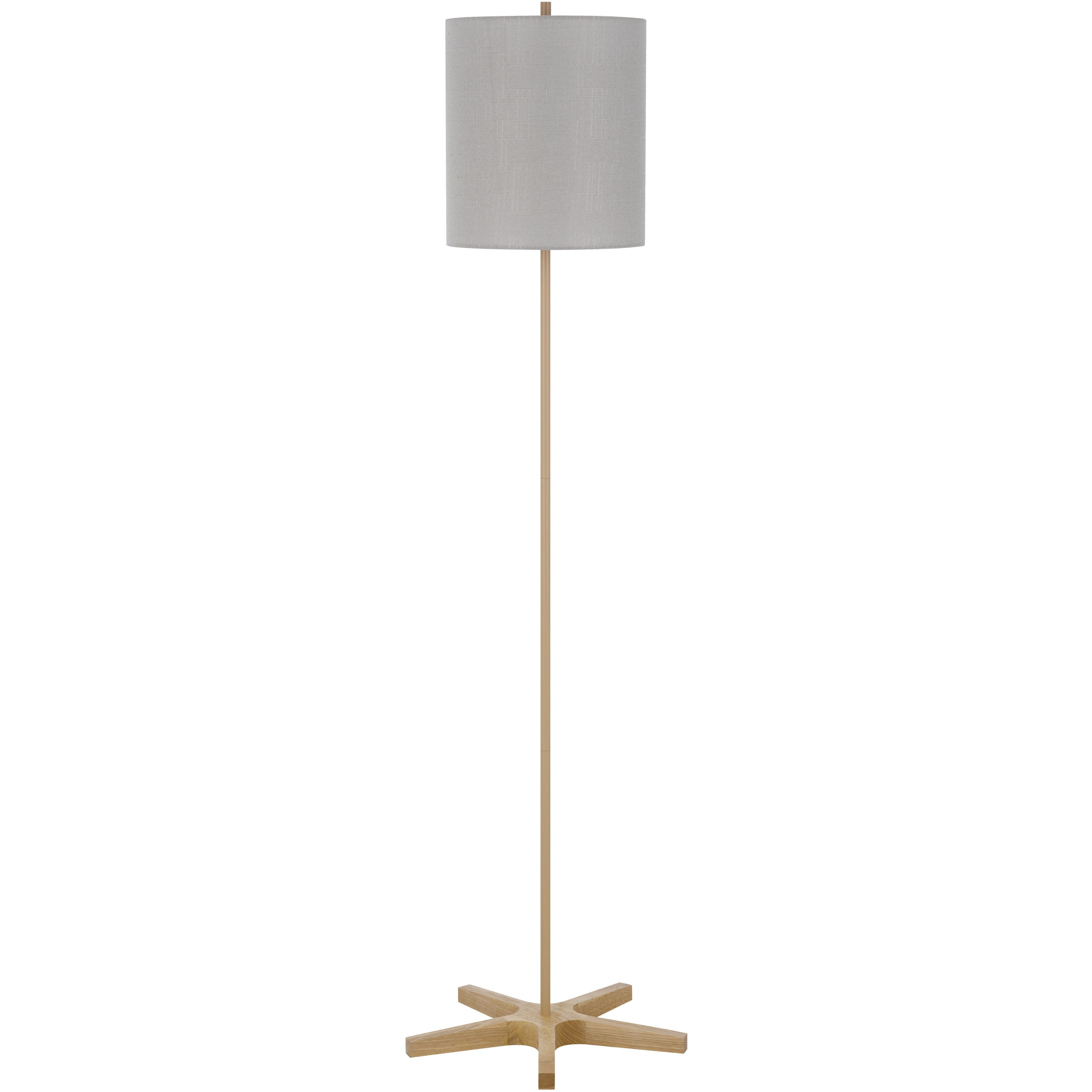 Pole 62 inch 100.00 watt Light Oak Floor Lamp Portable Light