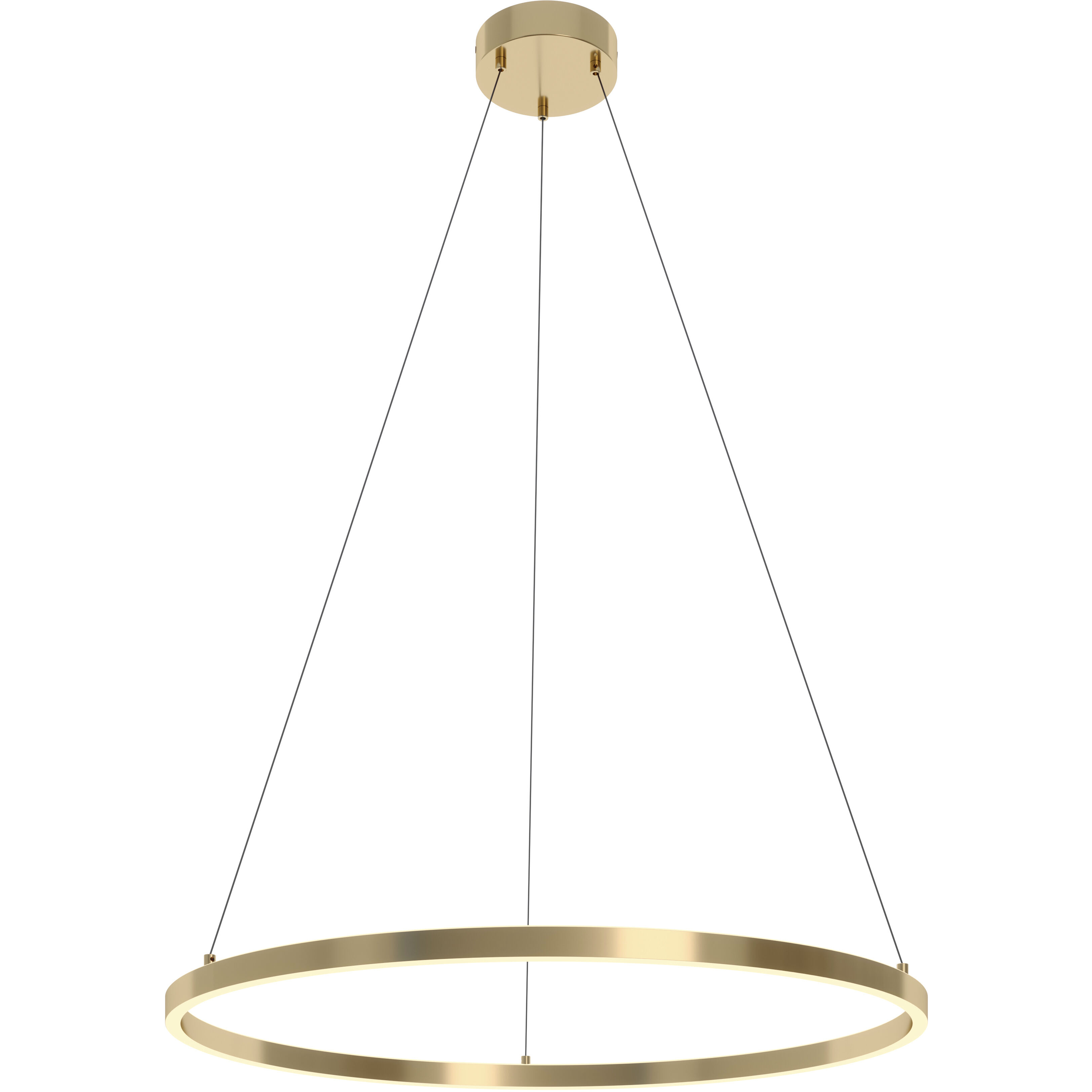 Glo LED 35.57 inch Satin Brass Pendant Ceiling Light