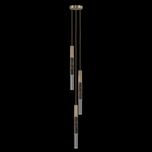 Antonia 3 Light 8.5 inch Gold Pendant Ceiling Light