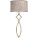 Cienfuegos Wall Sconce Wall Light in Gray, Natural Greige Fabric