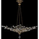 Crystal Laurel 6 Light 47 inch Gold Pendant Ceiling Light