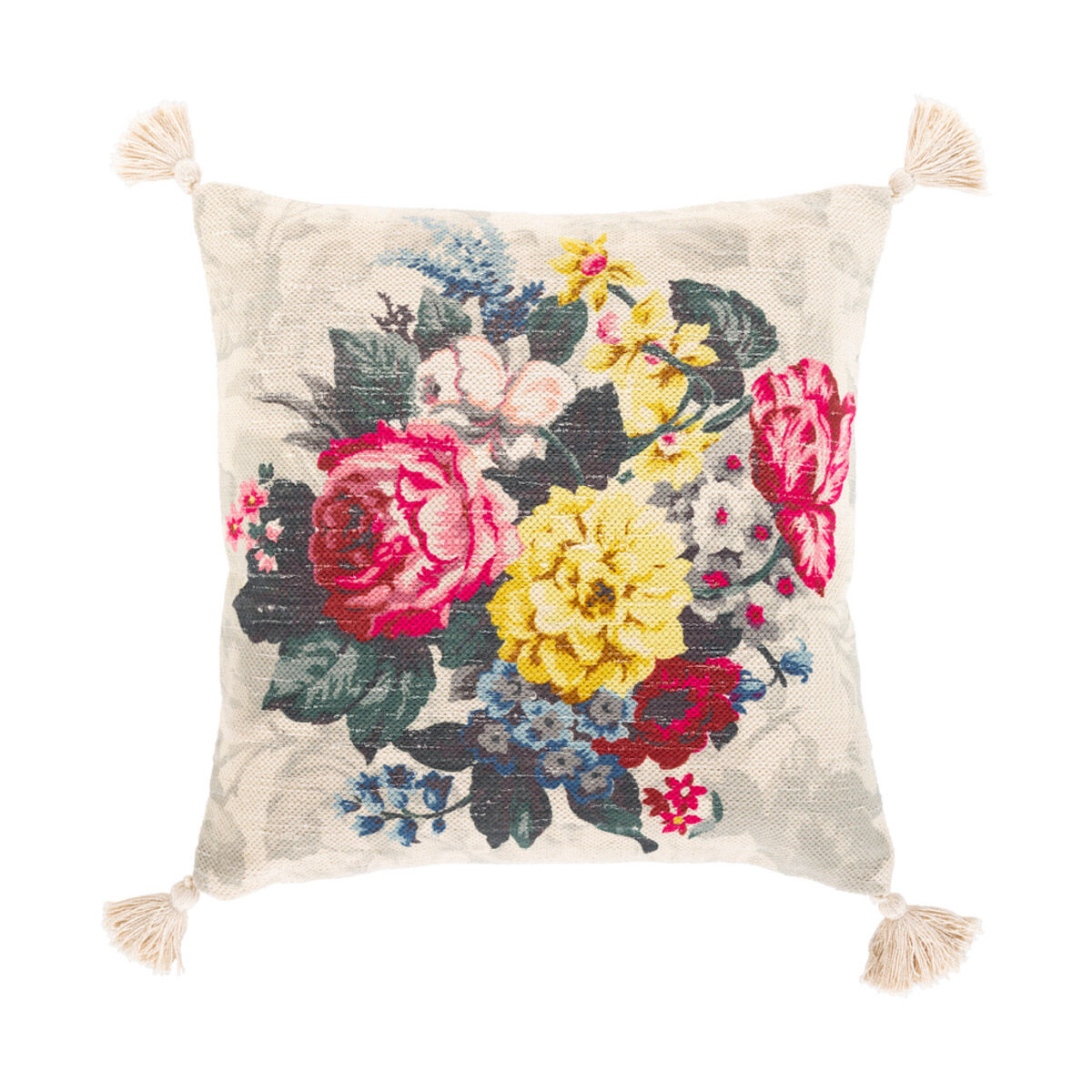 Daphne 20 X 20 inch Butter/Bright Pink/Dark Red/Bright Yellow Pillow Kit, Square