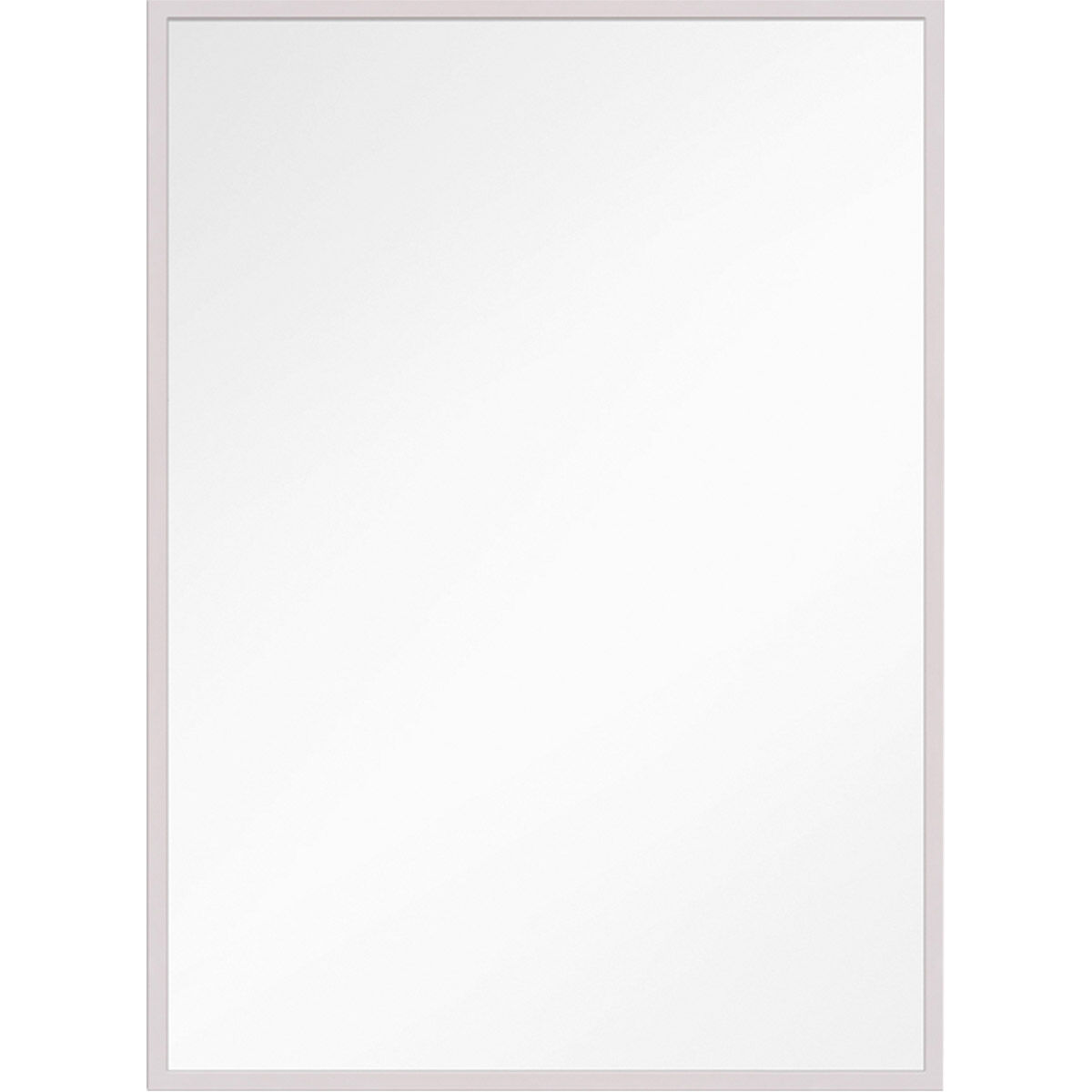 Kit 36 X 24 inch Polished Nickel Mirror, Rectangular