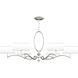 Allegretto 6 Light 51 inch Silver Chandelier Ceiling Light