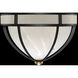 Mirage 3 Light 18.75 inch Black Flush Mount Ceiling Light