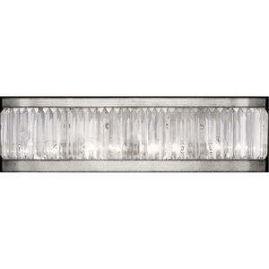 Crystal Enchantment 4 Light 26 inch Silver Sconce Wall Light