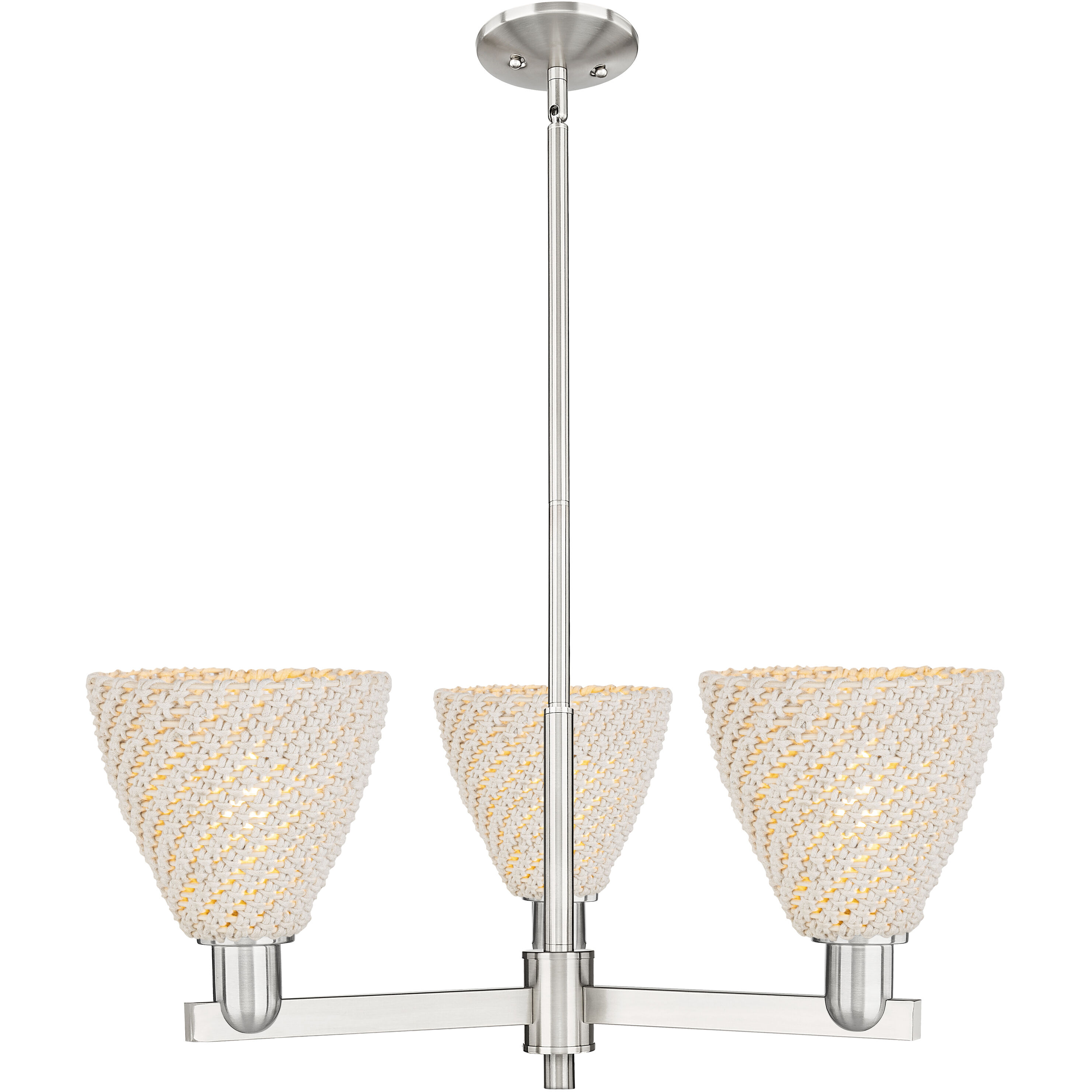 Natural Ballston Dome 3 Light 17.63 inch Chandelier