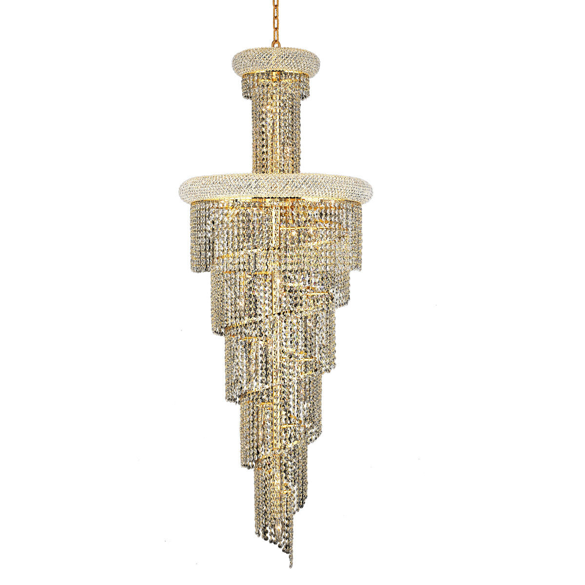 Spiral 22 Light 22.00 inch Foyer Pendant