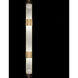 Bond Wall Sconce Wall Light in Gold, Diamond Blanket Studio Glass