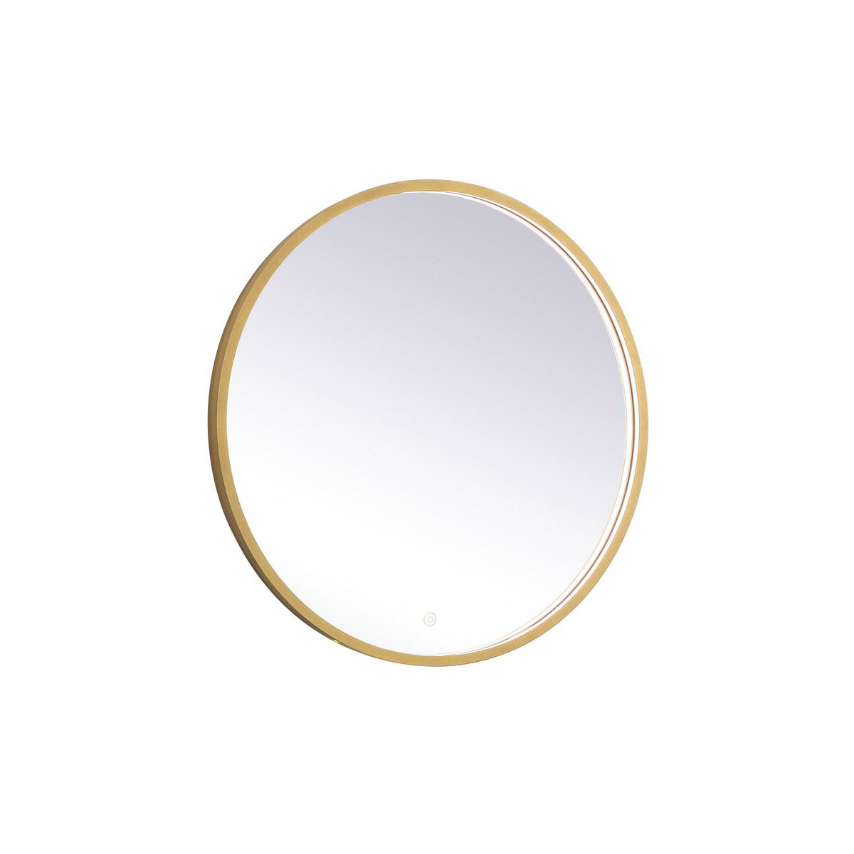 Pier 28 X 28 inch Brass LED Mirror