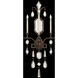 Encased Gems 3 Light 19 inch Bronze Sconce Wall Light in Clear Crystal