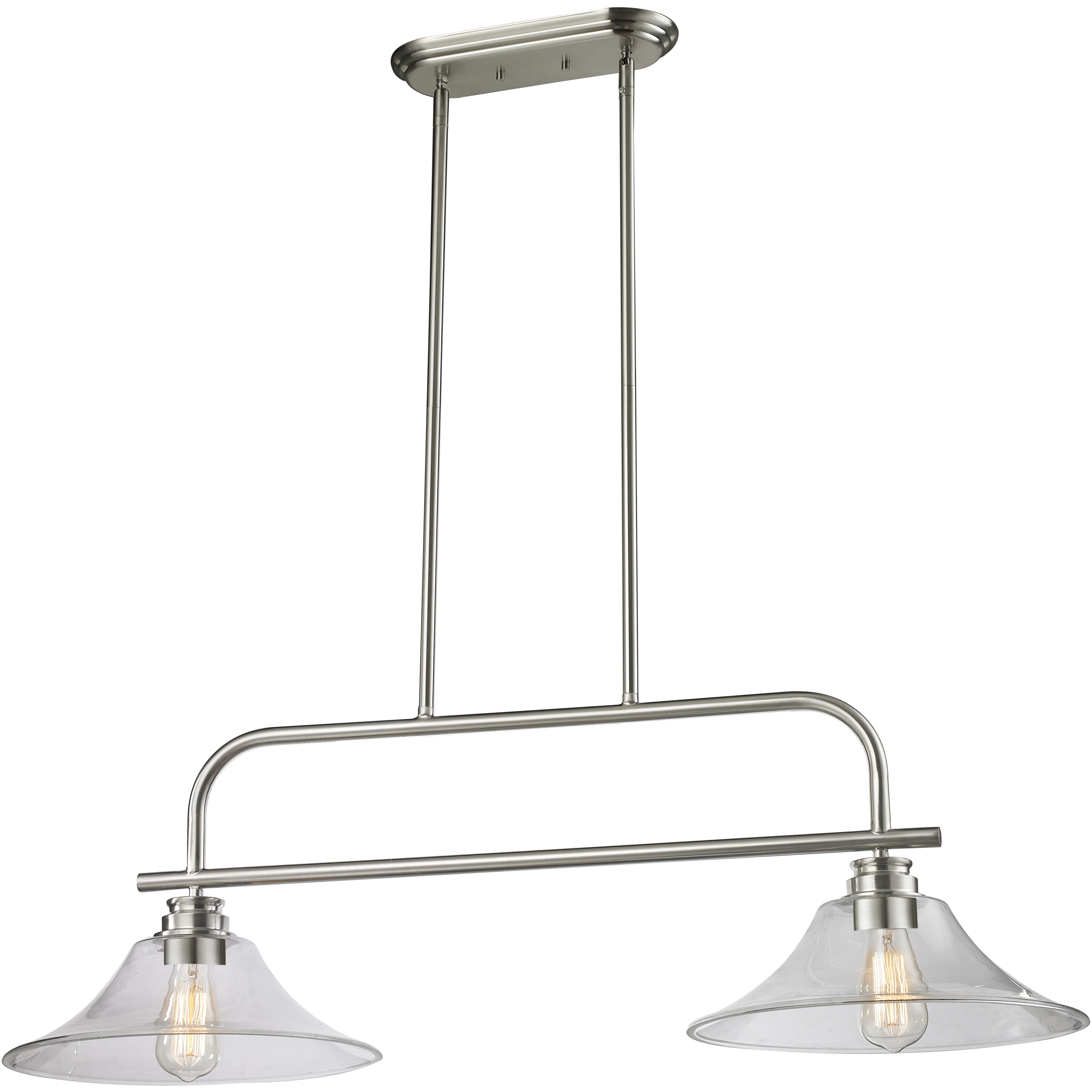 Annora 2 Light 40 inch Brushed Nickel Billiard Ceiling Light