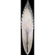 Plume 1 Light 5 inch Silver Sconce Wall Light