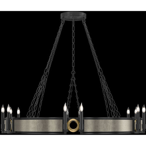 Mirage 12 Light 49.75 inch Black Chandelier Ceiling Light