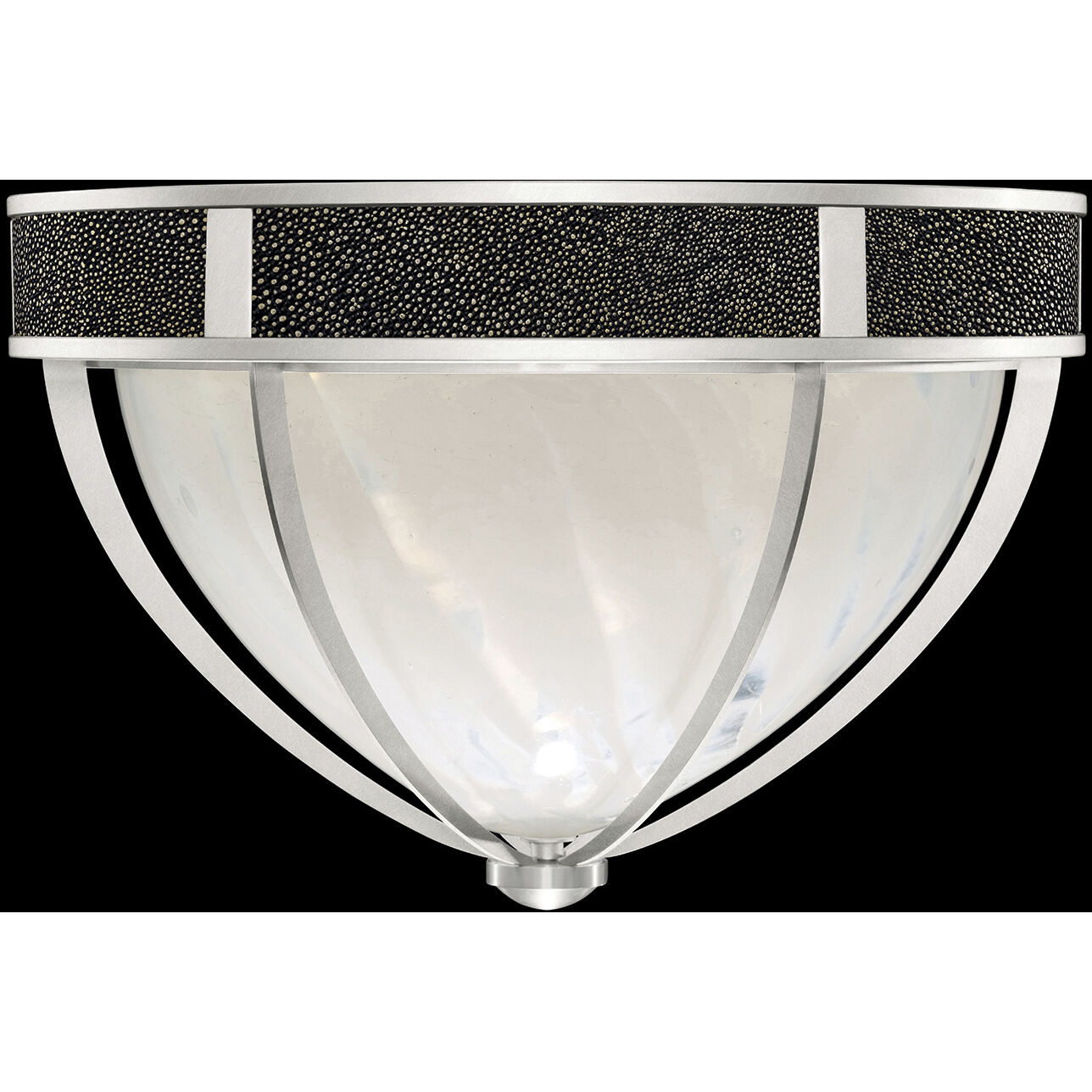Mirage 3 Light 18.75 inch Silver Flush Mount Ceiling Light