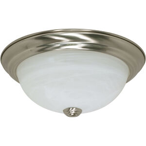 Brentwood 2 Light 11 inch Brushed Nickel Flush Mount Ceiling Light