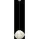 Natural Inspirations 1 Light 5 inch Silver Pendant Ceiling Light in Clear Quartz Studio Glass 6
