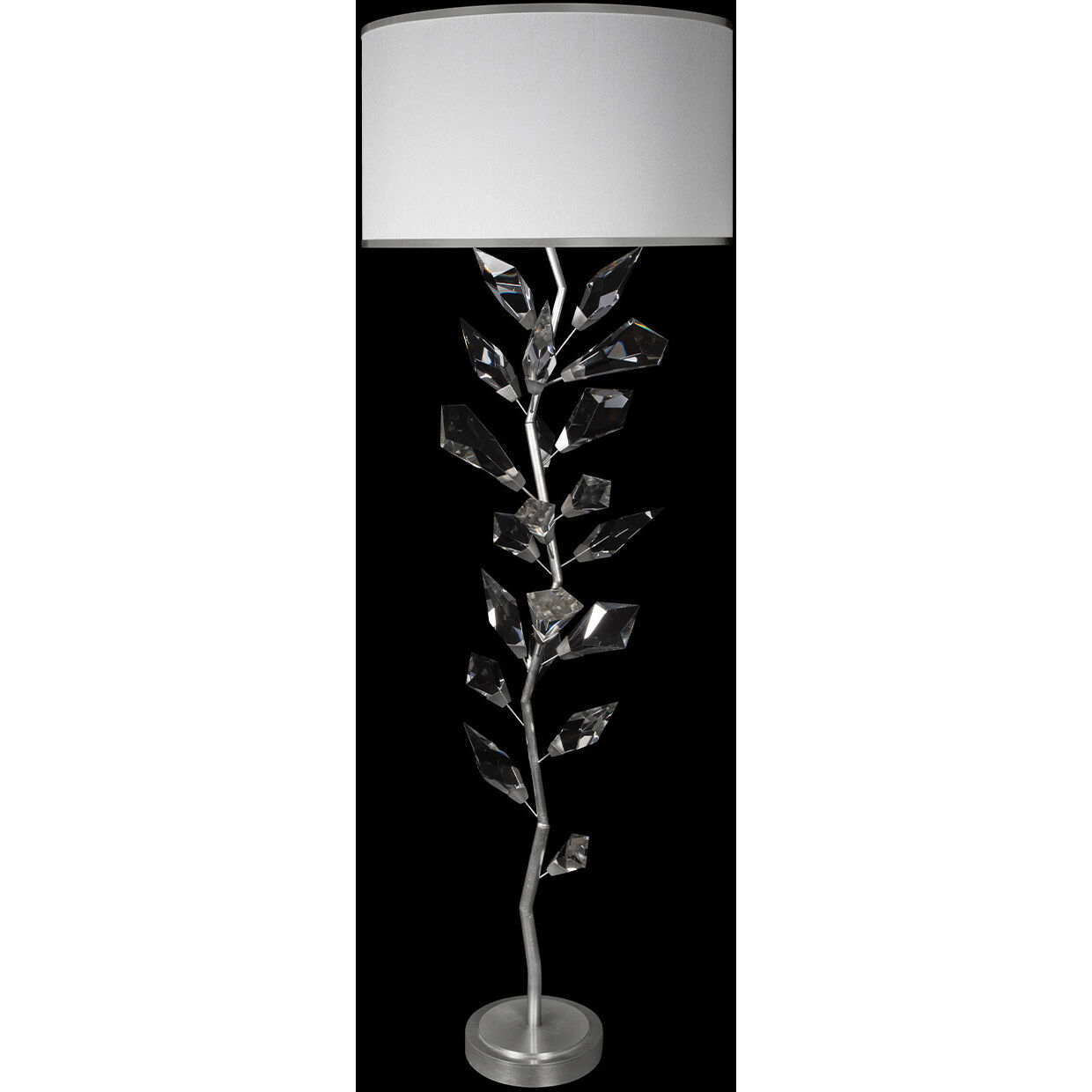 Foret 71 inch 60 watt Silver Floor Lamp Portable Light