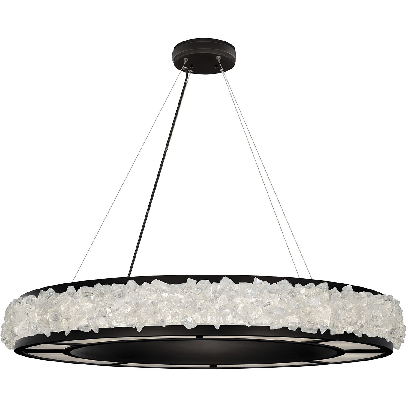 Arctic Halo 16 Light 38 inch Black Pendant Ceiling Light