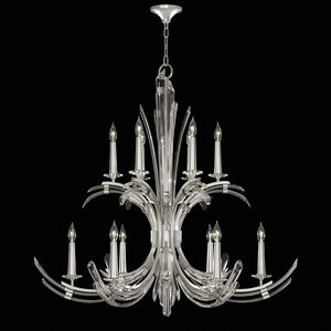 Trevi 12 Light 42 inch Silver Chandelier Ceiling Light