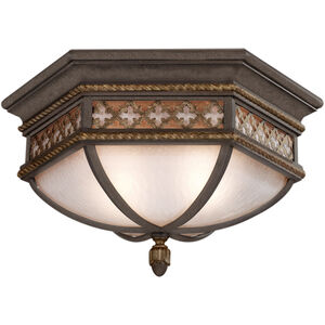 Chateau Outdoor 2 Light 21 inch Bronze Outdoor Flush Mount 
