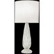 Las Olas 31 inch 100.00 watt Gold Table Lamp Portable Light in White Fabric