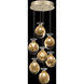 Essence 7 Light 13.5 inch Gold Pendant Ceiling Light