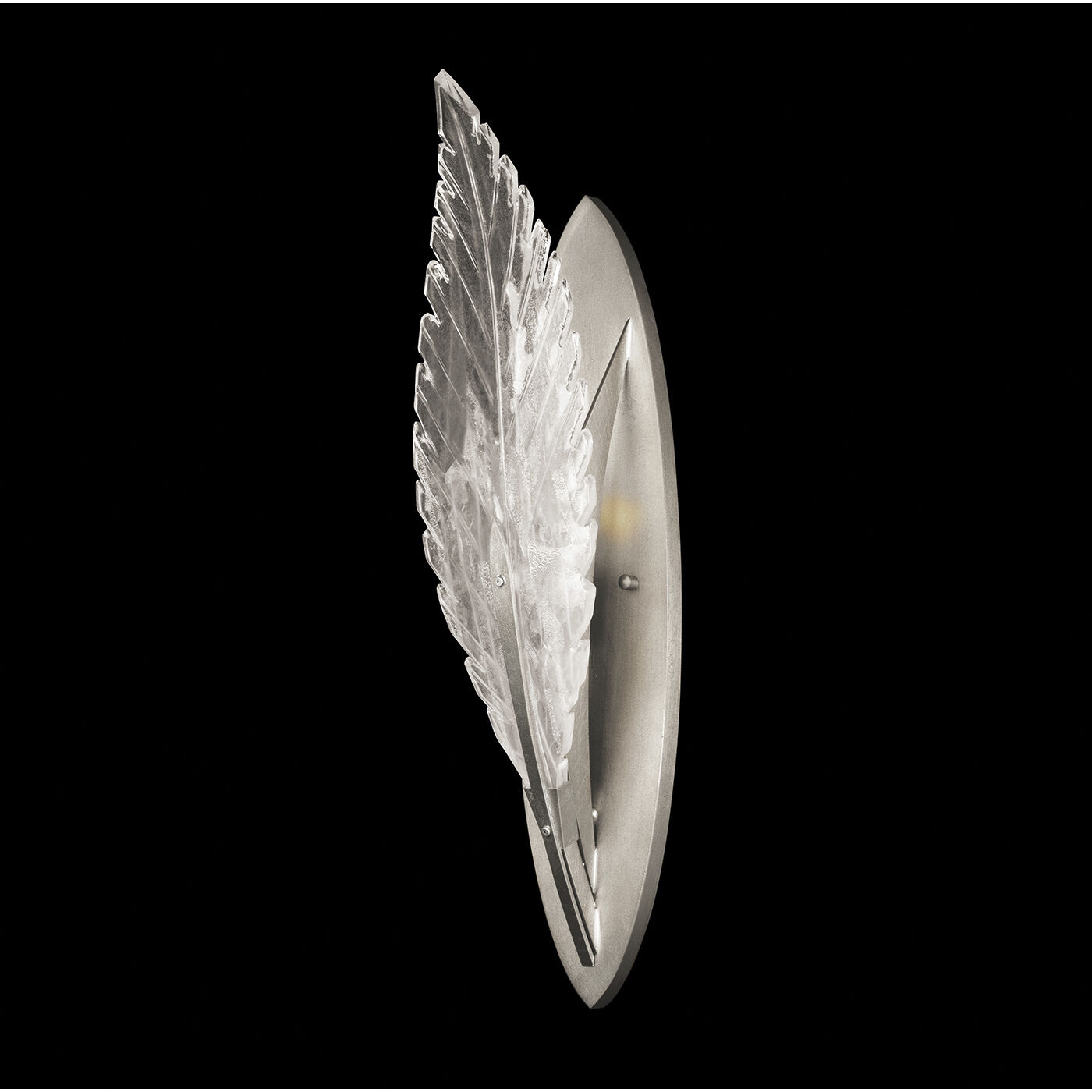 Plume 1 Light 5 inch Silver Sconce Wall Light