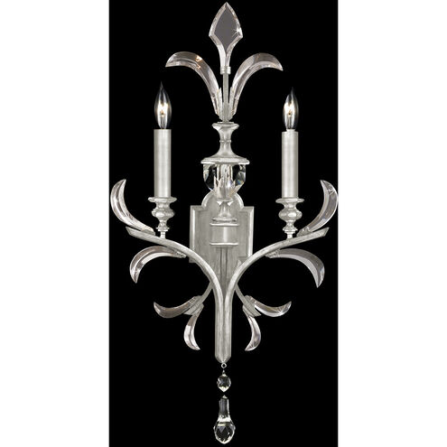 Beveled Arcs Wall Sconce Wall Light in Silver Leaf