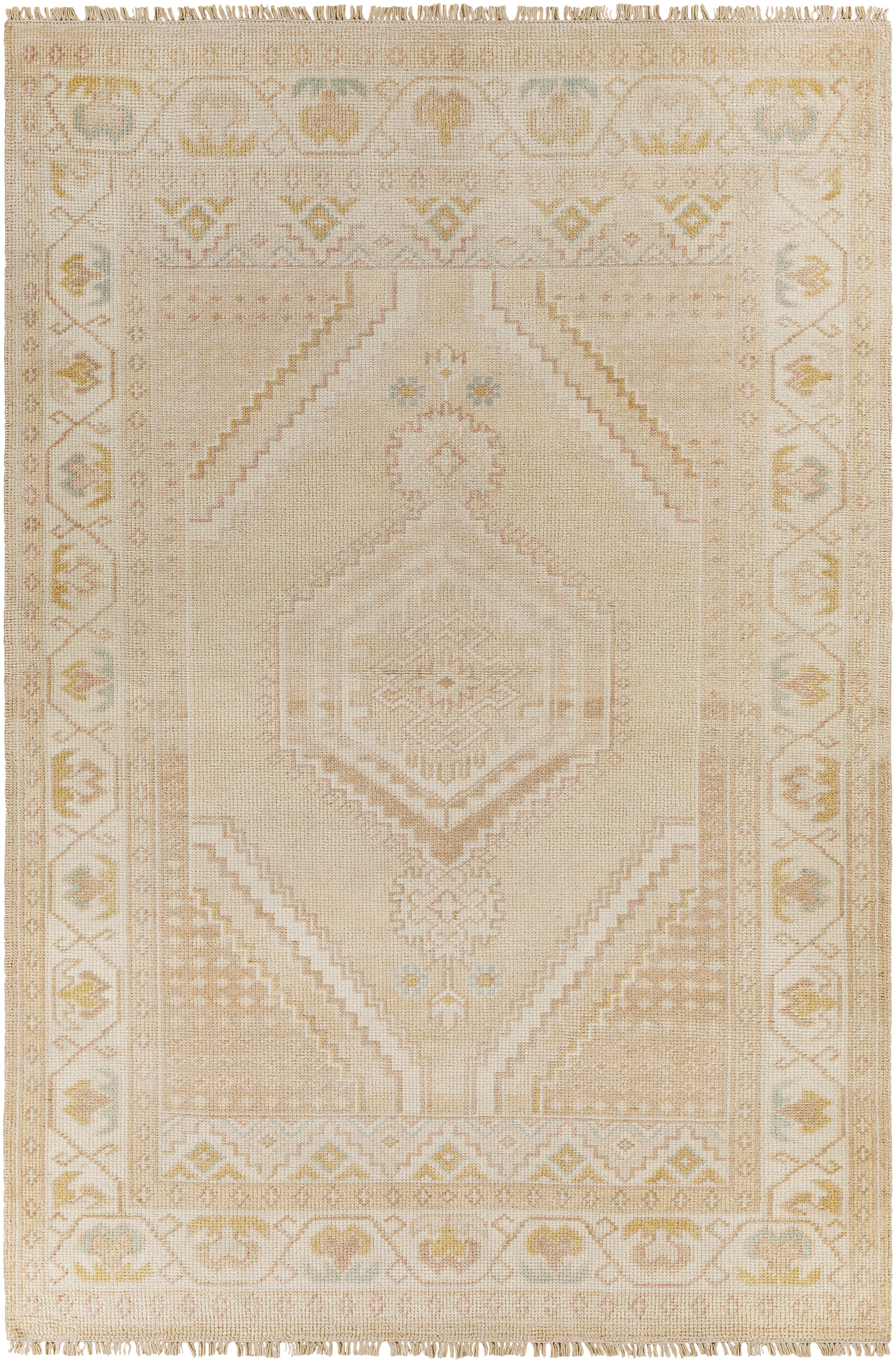 Anadolu 72 X 48 inch Dusty Pink Rug, Rectangle