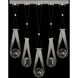 Aria 10 Light 43 inch Silver Pendant Ceiling Light