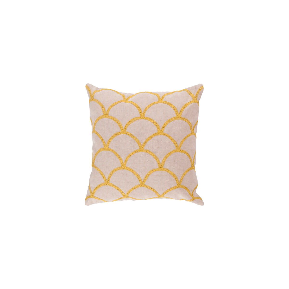 Meadow 18 X 18 inch Cream and Saffron Throw Pillow