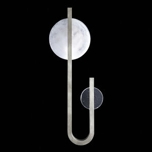Selene 2 Light 14.5 inch Silver and Clear ADA Wall Sconce Wall Light