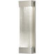 Crystal Bakehouse Wall Sconce Wall Light in Silver, Crystal Shard Studio Glass, Indoor/Outdoor
