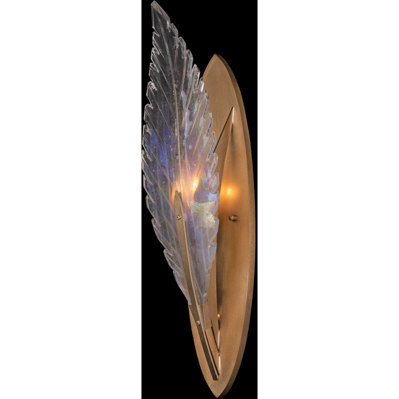 Plume 1 Light 5 inch Gold Sconce Wall Light