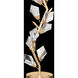 Foret 36 inch 100.00 watt Gold Console Lamp Portable Light in Champagne Fabric
