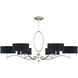 Allegretto 6 Light 51 inch Silver Chandelier Ceiling Light
