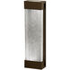 Crystal Bakehouse Wall Sconce Wall Light in Bronze, Crystal Shard Studio Glass, Indoor/Outdoor