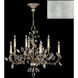 Crystal Laurel 10 Light 43 inch Silver Chandelier Ceiling Light in Silver Leaf