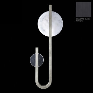 Selene 2 Light 14.5 inch Black with Clear ADA Wall Sconce Wall Light