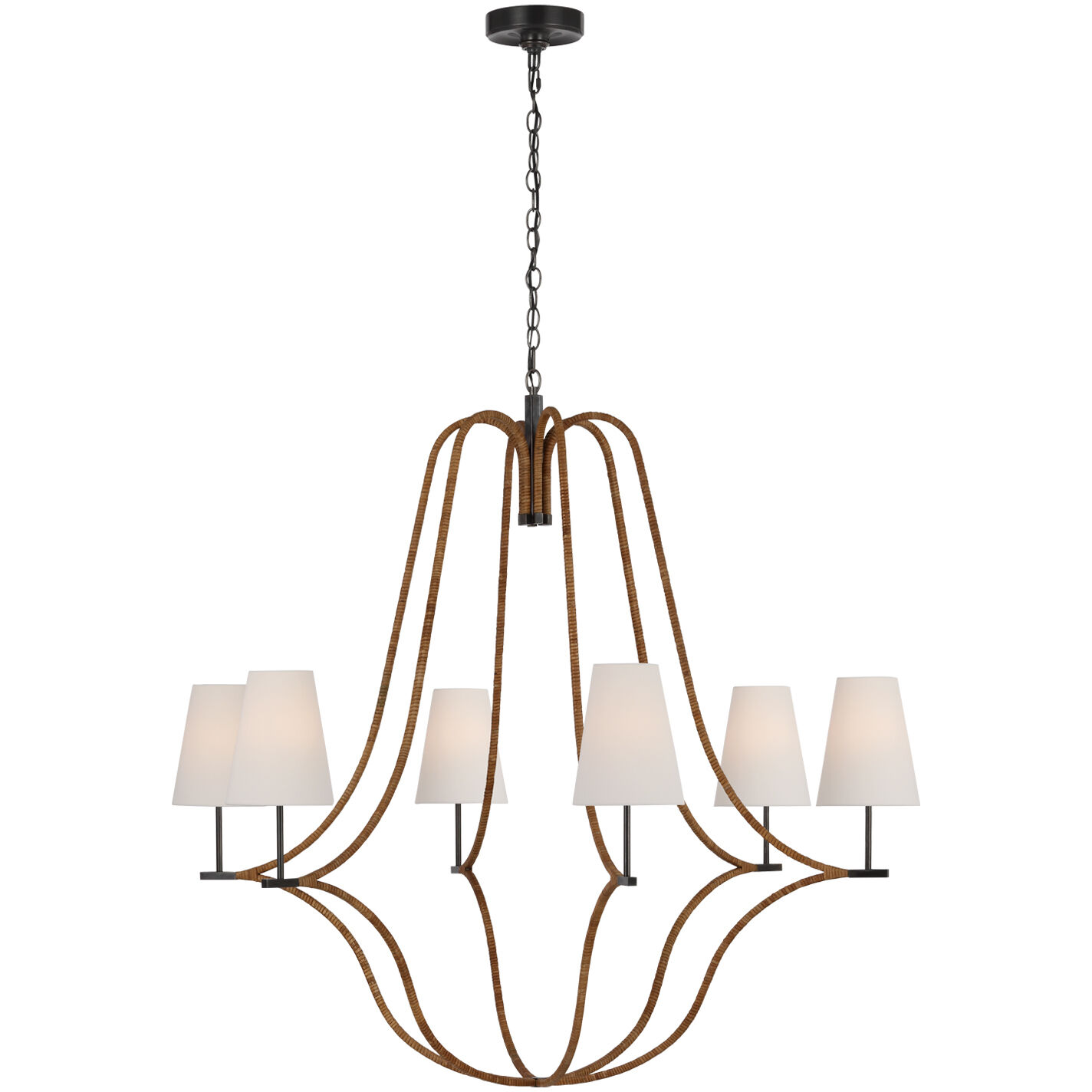 Chapman & Myers Biscayne 6 Light 45.75 inch Chandelier